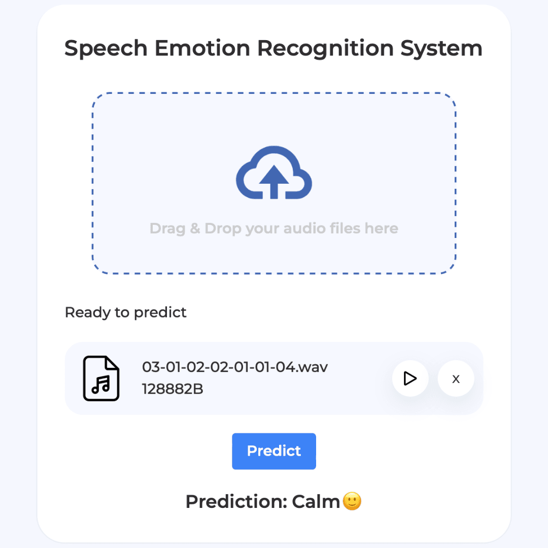 Speech Emotion Recognition System